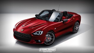 Fiat 124 Abarth. Rendering x-tomi