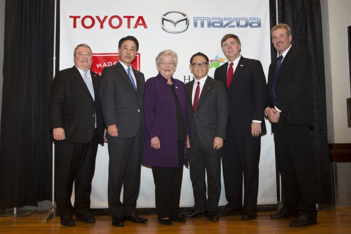 Mazda und Toyota wollen in Huntsville im US-Bundesstaat Alabama ein gemeinsames Werk bauen.